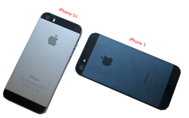 Сравнение по внешнему виду iphone 5 и iphone 5s