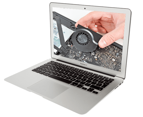 Замена кулера/вентилятора MacBook