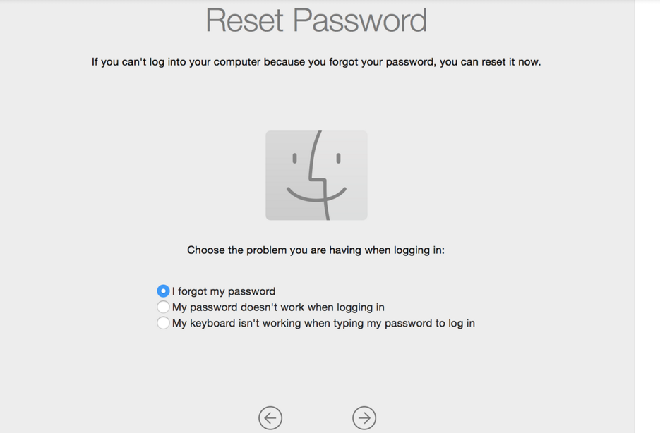 Как восстановить пароль от iMac